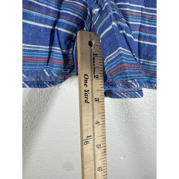 Gap Shorts Womens 8 Blue Striped Pull On Elastic Waist Casual Summer Lounge - Picture 8 of 9